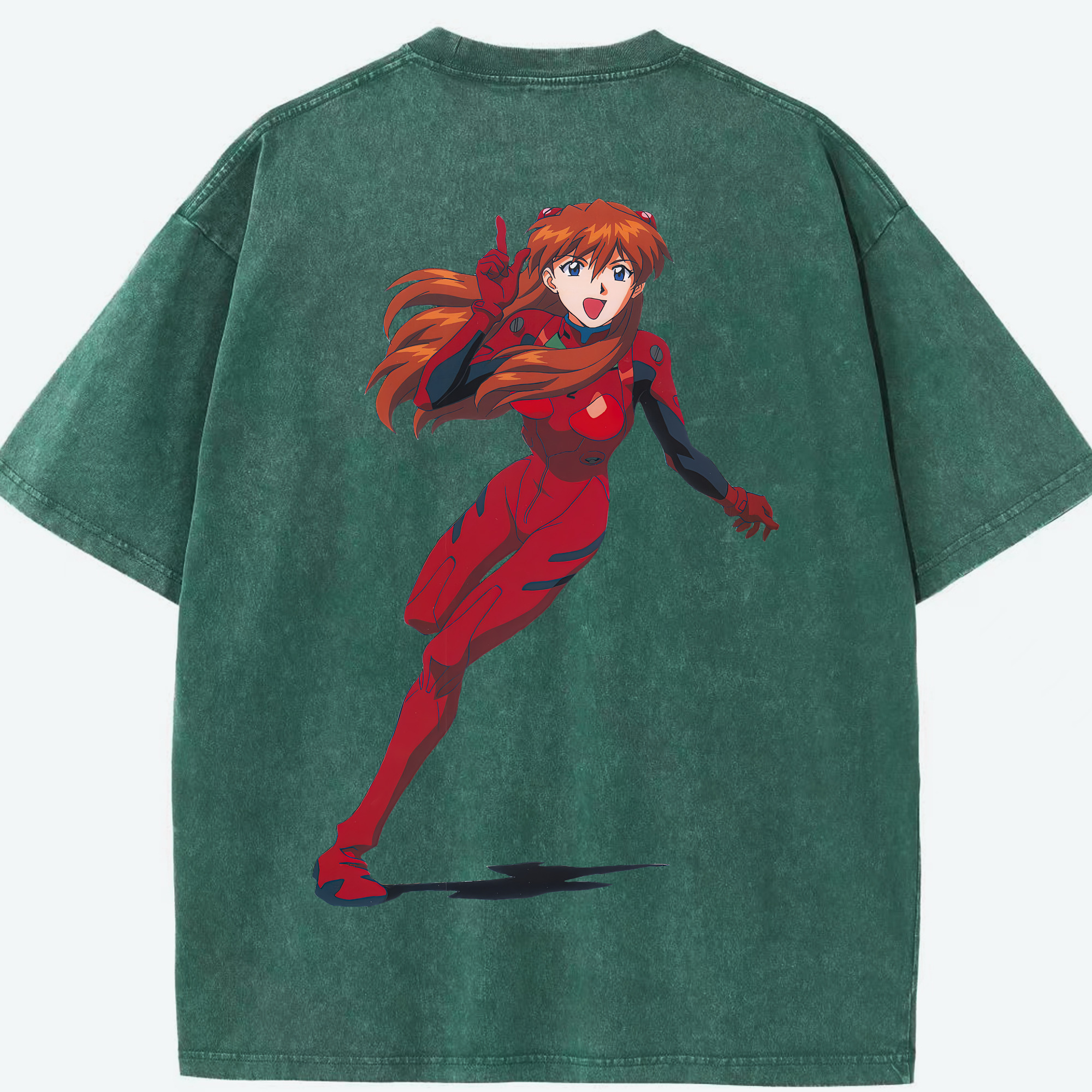 （画像用） EVA 新世紀エヴァンゲリオン 綿100% ヴィンテージ風 半袖Tシャツ（背面プリント）